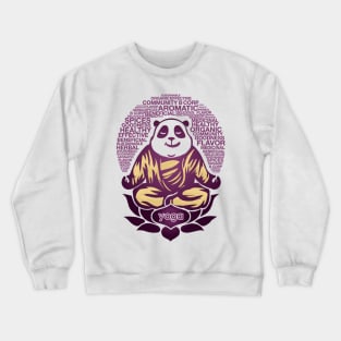 Live Love Yoga Panda Bear Crewneck Sweatshirt